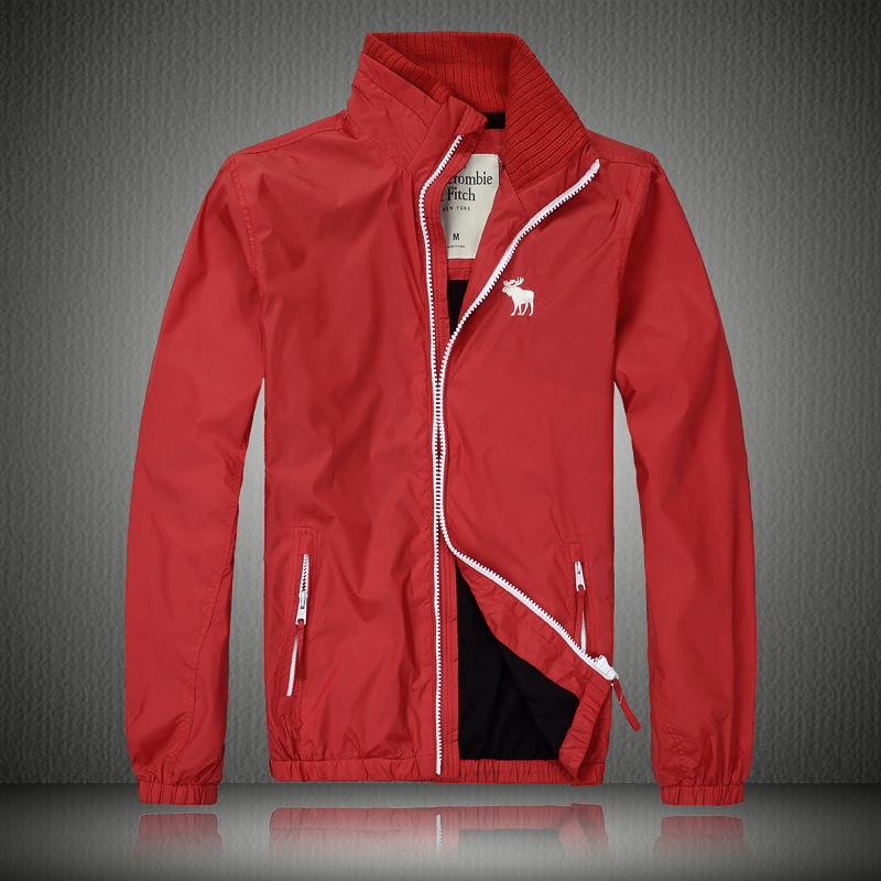 Veste Abercrombie & Fitch Homme Pas Cher en Rouge